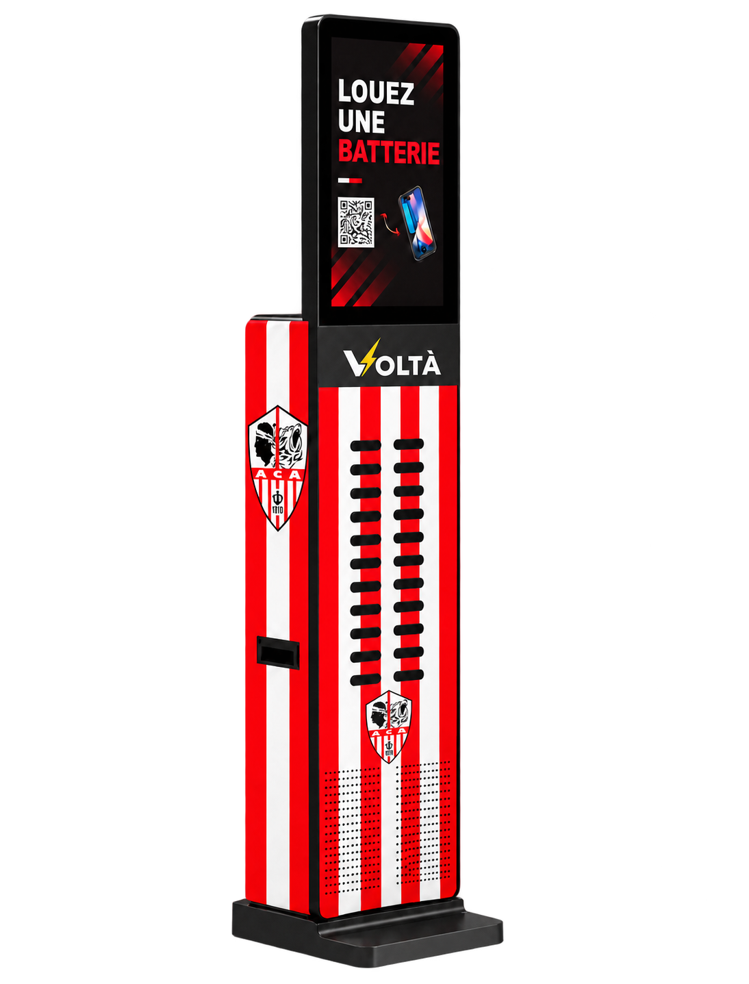 Borne Voltà covering AC Ajaccio